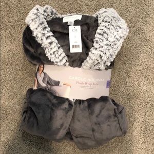 Carole Hochman Plush Wrap Robe - XS